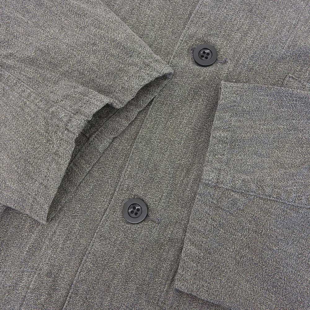 BELAFONTE Unused Men's Salt & Pepper Cotton Chambray Shirt, Gray, Size M tops M grayUsed