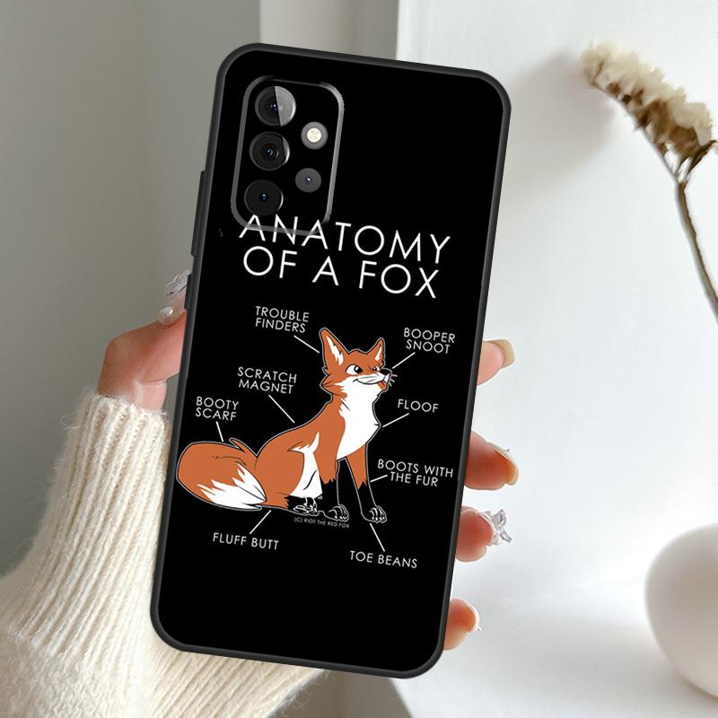 Anime Funny Fox Case For Samsung Galaxy A52 A32 A12 A16 A26 A36 A56 A15 A35 A55 A34 A54 A13 A33 A53 A17 A06