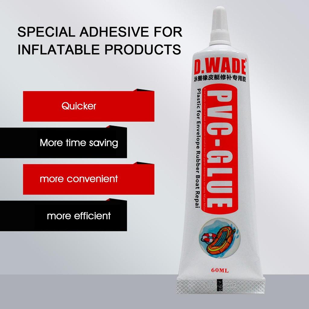 1pcs 60ML PVC Adhesive Inflatable Boat Repair Glue Repair Glue Tubes Inflatable Boat Paddle Board Kayak Tube Repair Glue