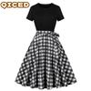 Fashion Summer Spring Short Sleeve O-Neck Casual Dresses