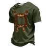 Men's Summer Crew Neck T Shirt Oktoberfest Print Short Sleeve Casual Comfortable Lightweight Tee for Outdoor Activities