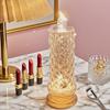 LED Candle Lights Romantic Rose Shadow Flameless LED Candles Battery Operated Pillar Lamp