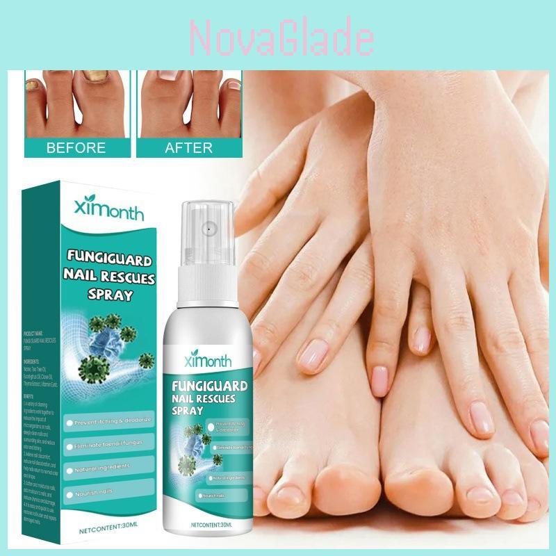 Spray de Soin des Ongles Ximonth Pour des Ongles Plus Forts et Élimination des Odeurs 30ml Solution Efficace