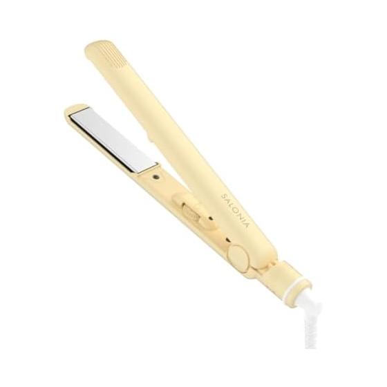 [2025 Spring/Summer Limited] SALONIA Straight Iron Hair Iron 24mm For Overseas SAL24004MY Mellow Cream Yellow