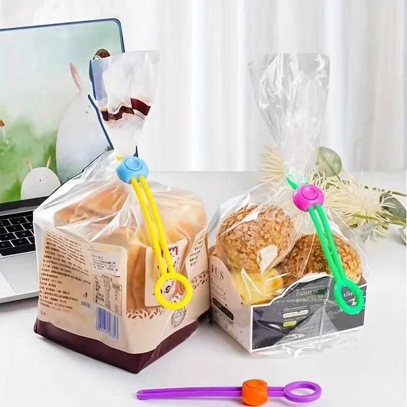 5PCS Portable Food Sealing Clip Reusable Bread Bag Clips Kitchen Storage Food Seal Grip Sealer Clamp Kitchen Accessories