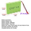 2PCS 6.0V 2800mAh AA Plug JST-2P Plug and USB Charging Cable Compatible with New Huina 540 Dump, 520 RC Bulldozer, 510 Excavator, and 540