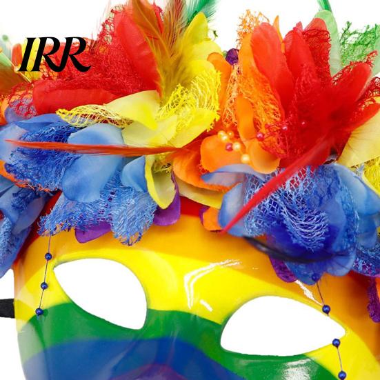 Maschera Mardi Gras in Plastica Dura Resistente per Uomo Donna, Colorata Arcobaleno Mascherata Carnevale Veneziano Festa di Ballo, Carnevale, Cosplay di Halloween