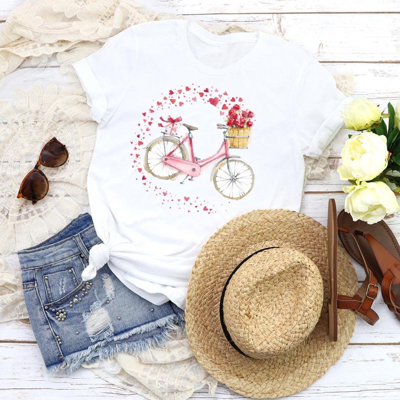 Fashion Women T-Shirts Graphic Baseball Basketball Heartbeat Tops Femme Tshirt Harajuku Summer O-Neck Casual Tee Ladies Clothing
