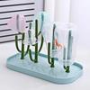 Baby Cactus Milk Bottle Drying Rack Multifunctional Infant Milk Bottle Water Cup Drain Rack Removable Milk Bottle Rack