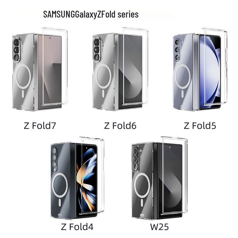 Transparent Magnetic Hard Shell Case for Samsung Z Fold7/6/4