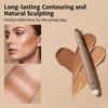 Smooth Texture Double-Ended Contour Pen: Waterproof, Easy To Blend, 3D Shadow and Highlight Stick
