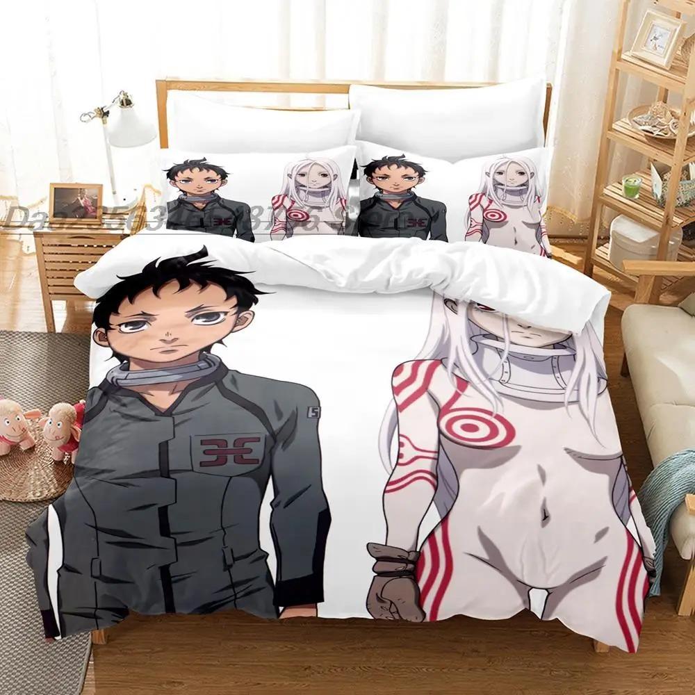 Deadman Wonderland Bedding Set Single Twin Full Queen King Size Bed Set Aldult Kid Bedroom Duvetcover Sets 3D Anime Bedding