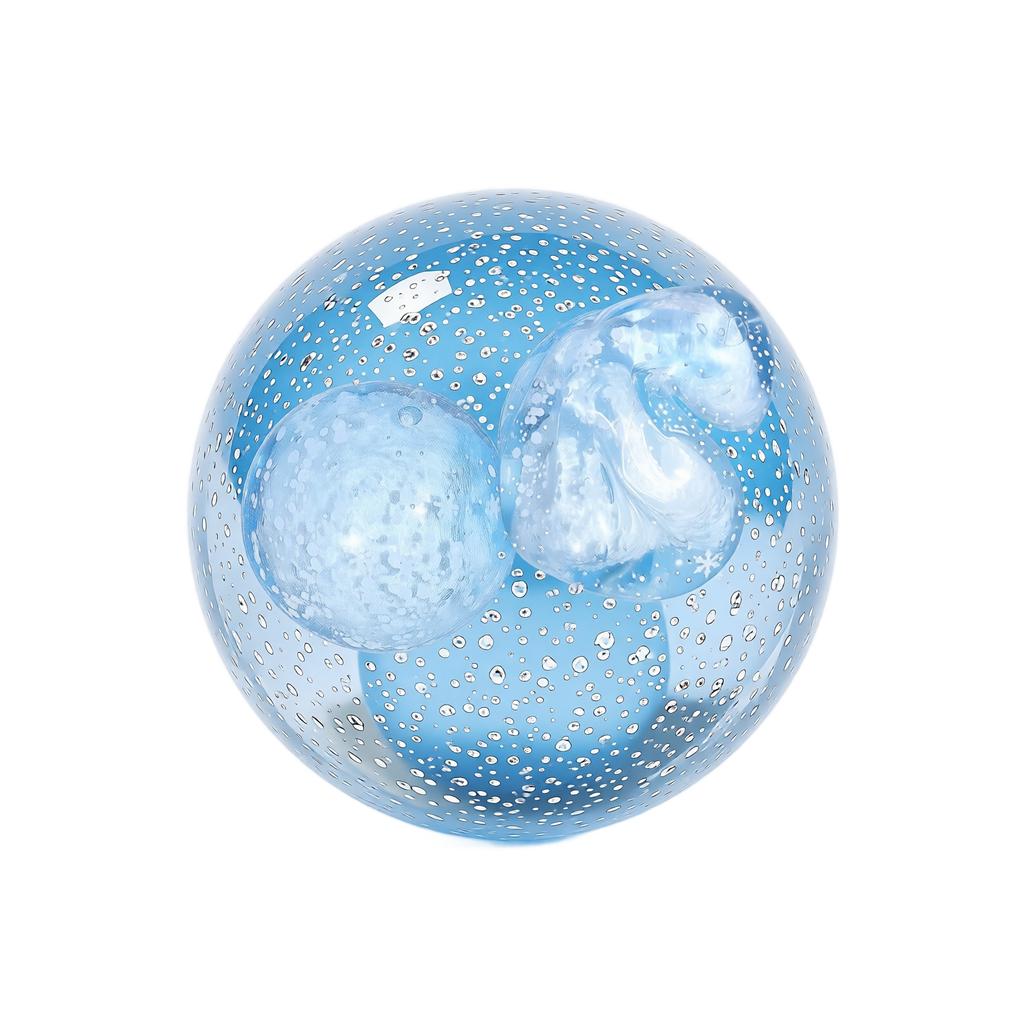Stress Ball, Clear Sensory Toy with Gold Glitter and Sound for Desk