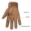 1 Paar Herren Taktische Handschuhe Atmungsaktiv Rutschfest Touchscreen Motorradhandschuhe mit Hartschalen-Handflächenpolsterung Jagd Wandern Camping Klettern Radfahren