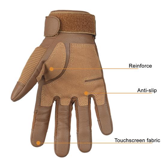 1 Paar Herren Taktische Handschuhe Atmungsaktiv Rutschfest Touchscreen Motorradhandschuhe mit Hartschalen-Handflächenpolsterung Jagd Wandern Camping Klettern Radfahren