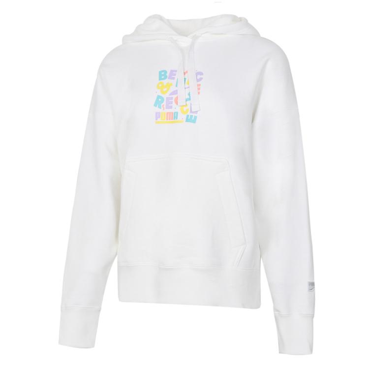 

Puma Downtown Graphic Hoodie женские топы белые 531437-02 XXL