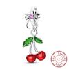 Original Charms Beads Copper Cherry Strawberry Avocado Fruit Charms Pendant For Woman Jewelry Making