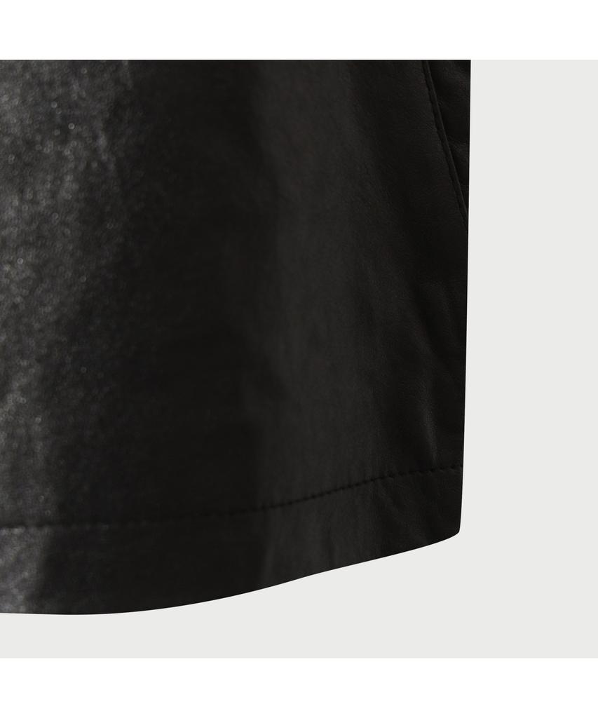 IROWOMEN Omael Leather Mini Skirt Iokaa25107Bkx