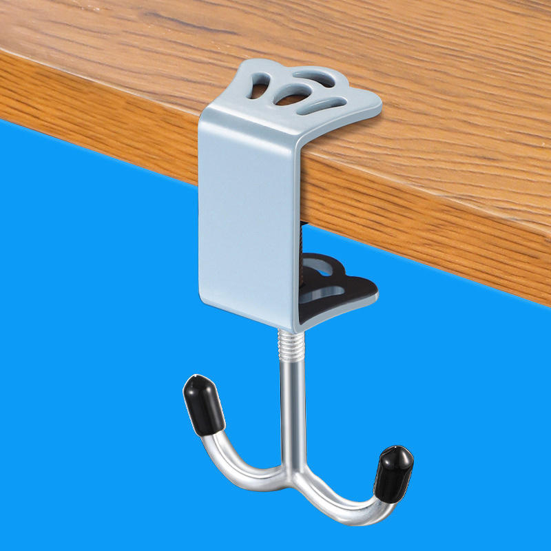 Removable Student Bag Hook No-Drill Strong Adhesive Hanger for Desk Side Portable Desktop Bag Holder for School Supplies