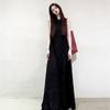 Texture Jacquard Sleeveless V-neck Dress Women's Summer New Popular Beautiful Hepburn Vest Long Skirt