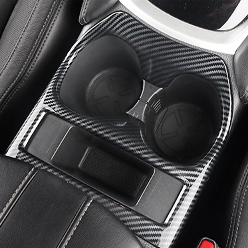 Car Water Cup Holder Cover Frame Panel Trim ABS Carbon Fiber for NISSAN X-Trail T32 Rogue 2014-2019 Auto Interior Accessories