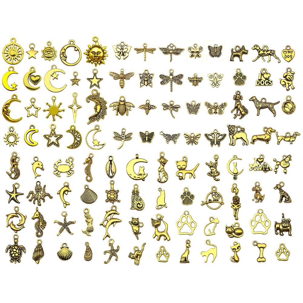 

100 Яскраво-сріблястих цинкових сплавів DIY Ювелірні аксесуари для намист, браслетів, брелоків, підвісок та шармів