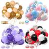 30-Piece Colorful Metal Sequin Balloon Set for Birthday Parties and Ceremonies