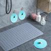 2 Pcs Sewer Deodorant Mat, 5. 9 inch Bathtub Sewer Cover Plug, Cute Silicone Bathroom Floor Sewer Cover, Kitchen, Bathroom and Laundry Room