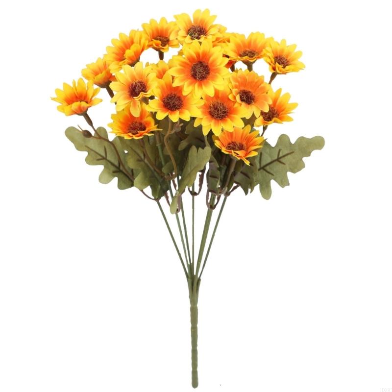 Artificial Wedding Bouquets Pack of 5 Chrysanthemum Flower for Indoors Outdoor Party Decors HX6C