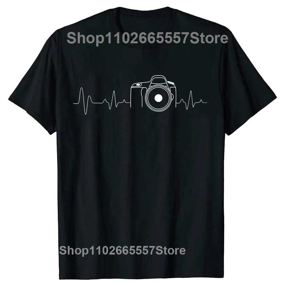 Funny Photographer Professional Photography Camera Menu T Shirts Summer Graphic Cotton Streetwear Short Sleeve Gifts T-shirt Men