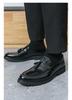 Mocassini casual in pelle con nappine da uomo, taglia grande, stile britannico
