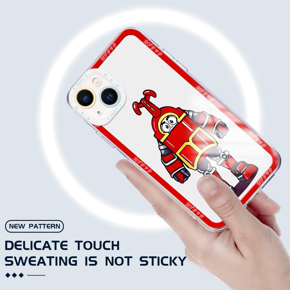 Nárazuvzdorný kreslený vzor měkké pouzdro na telefon Full Cover Camera Transparentní ochranné pouzdro pro Huawei Honor iPhone Samsung Xiaomi Redmi OPPO Realme Vivo