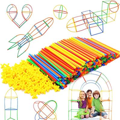 Straw Constructor Παιχνίδια οικοδόμησης Παιχνίδια Καλαμάκια και συνδετήρες Σετ κτιρίων Μπλοκ μηχανικών συνδετήρων Εκπαιδευτικό παιχνίδι για παιδιά