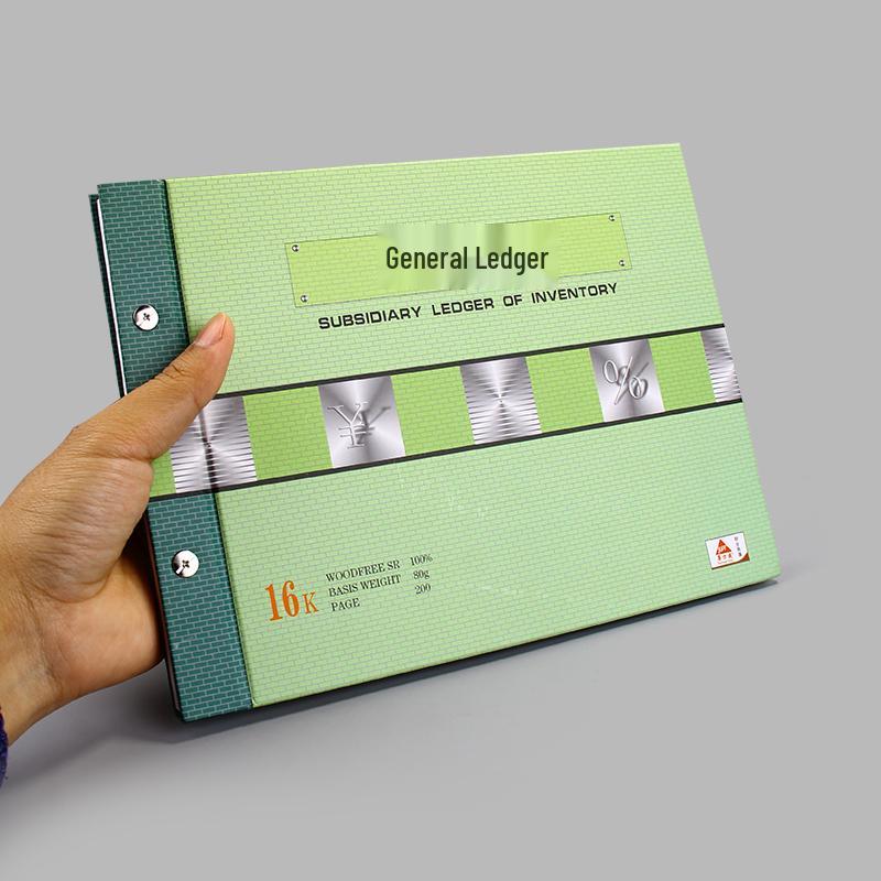 200-seitiges Loseblatt-Hauptbuch & Kassenbuch