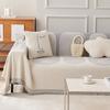 Modern Geometric Sofa Cover Fringed Soft Flannel Four Seasons Universal Home Office Three-seater Couch Slipcover Furniture Protector
