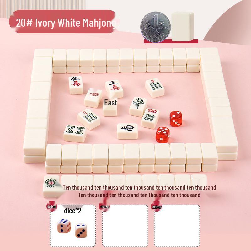 Tragbare Mini-Mahjong-Steine - Kompakt, Niedlich und Ideal für Camping, Wohnheime oder Reisen