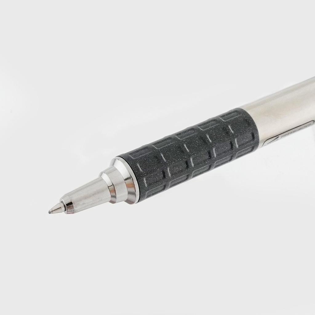 Bigman x Zebra Pressurized Ballpoint Pen, Black 0.7mm - Durable Metal Body for Construction & Outdoor Use