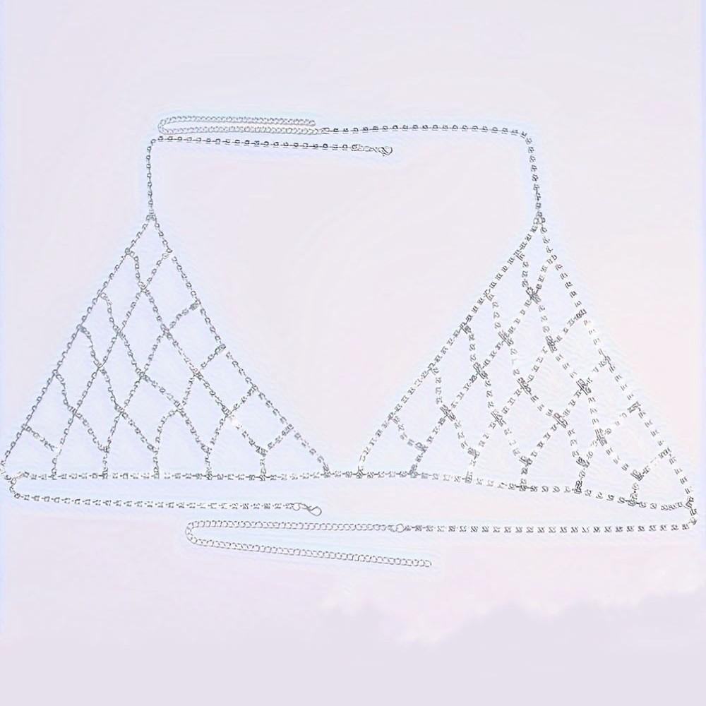 European And American Jewelry, Personalized Hollow Mesh Claw Chain Full Of Diamond Clothing Women, Sexy Geometric Bikini Body Chain
