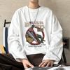 Sweat à capuche imprimé décontracté ample pour homme, haut à manches longues et col rond pour le printemps et l'automne