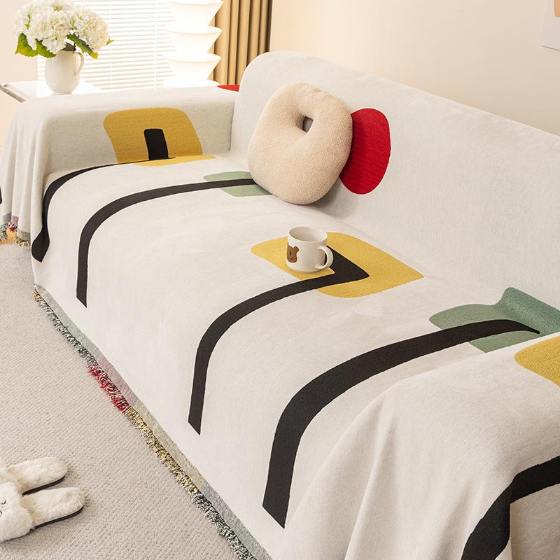 

Современный простой чехол для дивана, подушка для дивана, универсальный универсальный чехол для дивана на четыре сезона, противоскользящий чехол для дивана с принтом 180*130cm