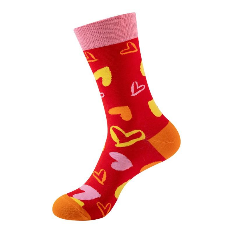 Stylish Four-Leaf Clover Socks Women Men Mid-Calf Crew Cotton Blend Trendy Casual Fashion