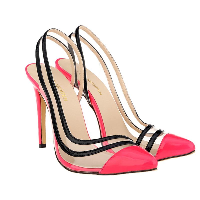 New Slingbacks Women Pumps Sexy High Heels Pointed Toe Stiletto Summer Shoes Woman Party Wedding