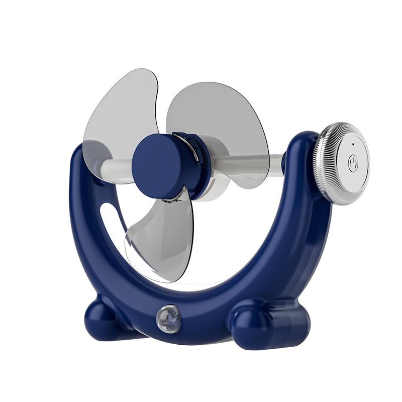 

USB Rechargeable Desktop Fan with Remote and Night Light for Dorms and Homes 1