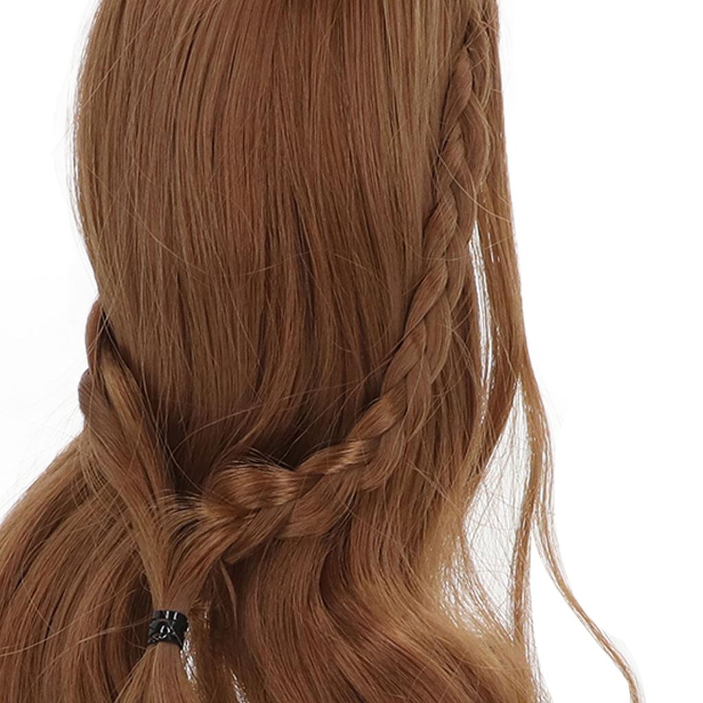Doll Hair Wig Curly Neat Bangs Cutting Soft Doll Supplies for 1Celsius3 8 To 9in Head Circumference Doll