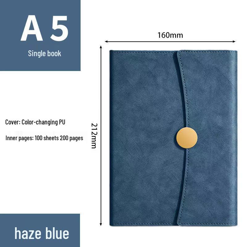 Conjunto de Presente Caderno A5 Dobrável em Três e Copo Térmico – Lembrança Corporativa Personalizada com Logotipo