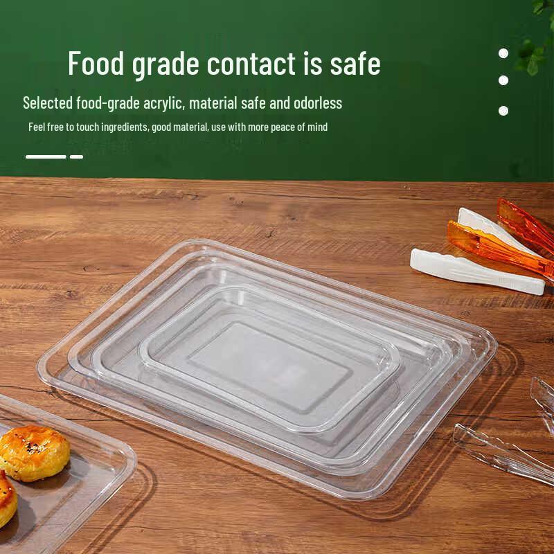 Acrylic Transparent Rectangular Serving Tray