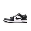 Air Jordan 1 Cobertura Caña Baja Zapatillas de Baloncesto Vintage Unisex Negro Blanco DC0774-101(Equipo59-)
