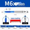 Cobalt Blue Nano-Coated Stainless Steel Spiral Tap Drill Bit Set M2-M8