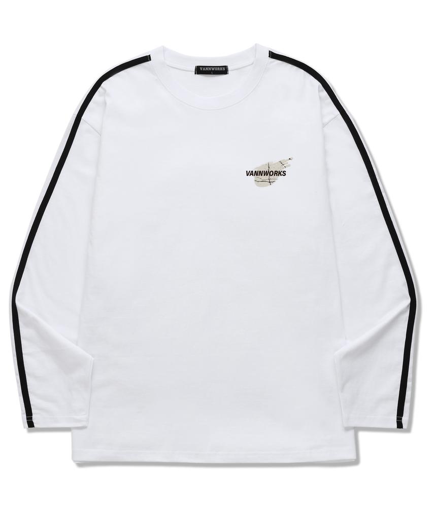 VANNWORKS Gravity Logo Sleeve Tape Long Sleeve (Vls0063) White