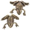 Pure Copper Golden Toad Statue Retro Style Frog Miniature Sculpture  Home Decoration